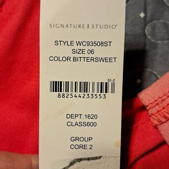 Signature Studio Bittersweet pink pants size 6 NWT - Picture 2 of 8